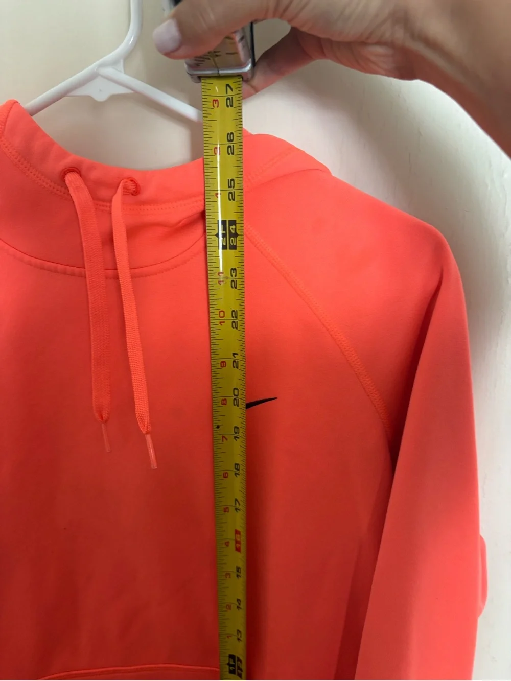 Nike Coral Orange Cowl-Neck Pullover Sweater